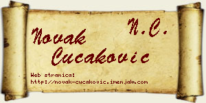 Novak Čučaković vizit kartica